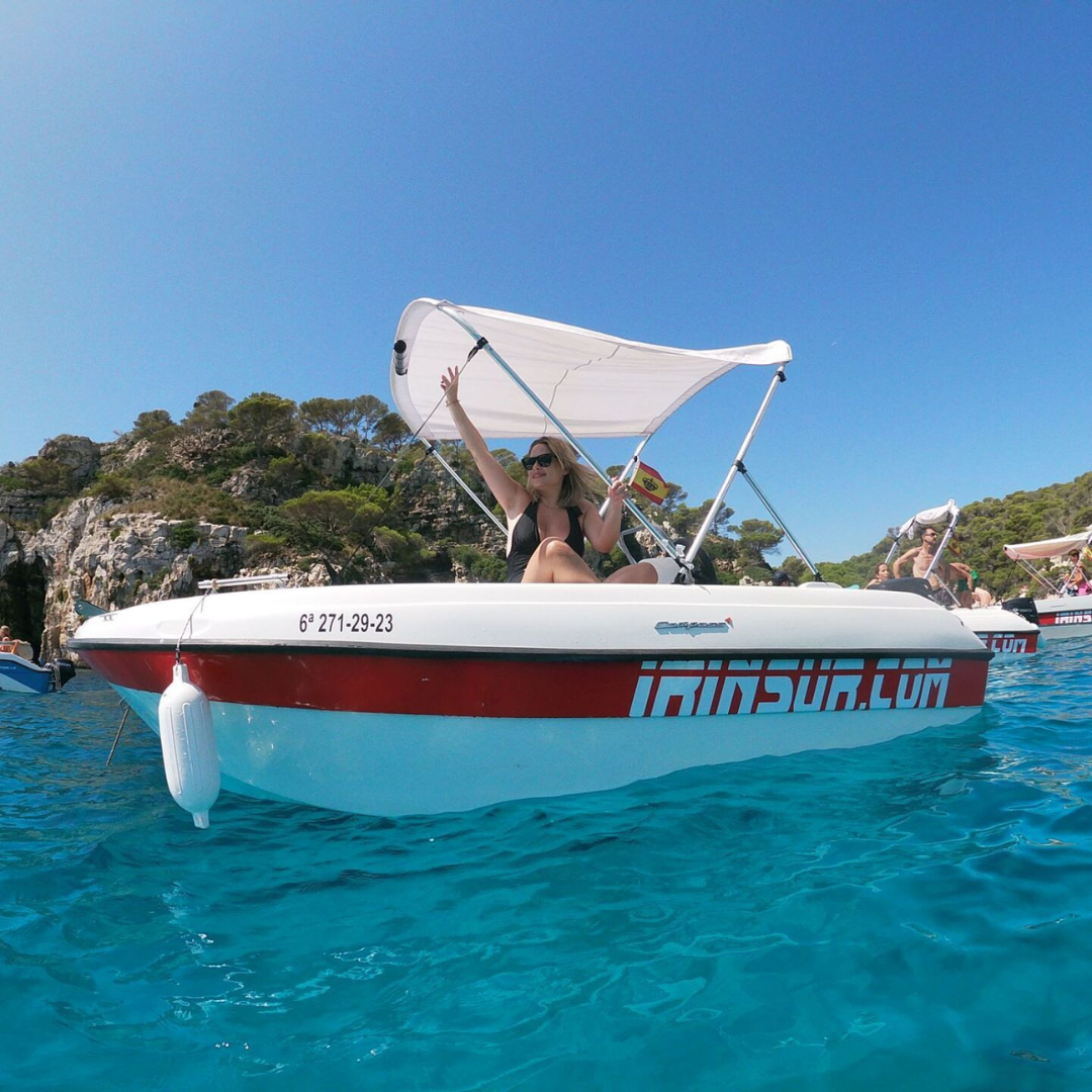 alquiler barcas sin titulacion en menorca